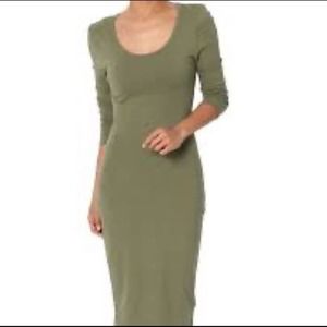 Heart to Heart Scoop Neck Long Sleeve Body Con Dress